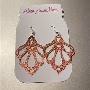 Rose Gold Scallop Earrings